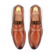 Load image into Gallery viewer, Two-Toned Buckled Loafers - Tan