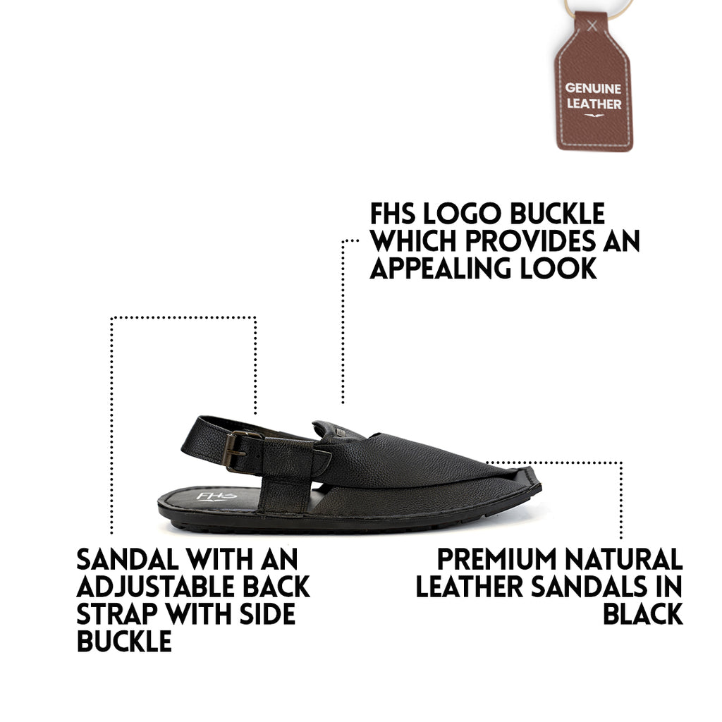 Peshawari Sandals-Black