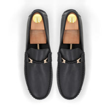 Load image into Gallery viewer, Twisted Rope Moccasins - Black