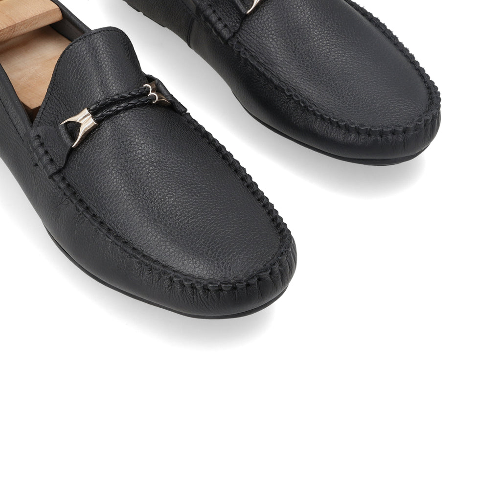 Twisted Rope Moccasins - Black