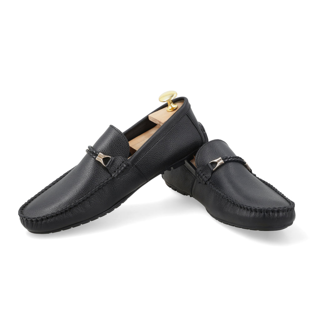 Twisted Rope Moccasins - Black