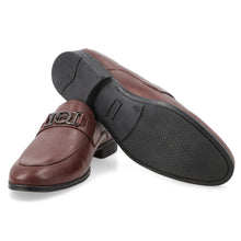 Load image into Gallery viewer, FHS Gun Metal Buckled Loafers - Brown