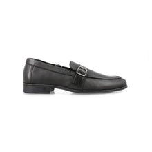 Load image into Gallery viewer, Crocodile Strapped Loafers - Black