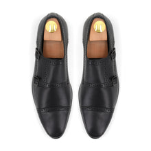 Load image into Gallery viewer, Double Monk Strap Loafers - Black