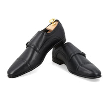 Load image into Gallery viewer, Double Monk Strap Loafers - Black