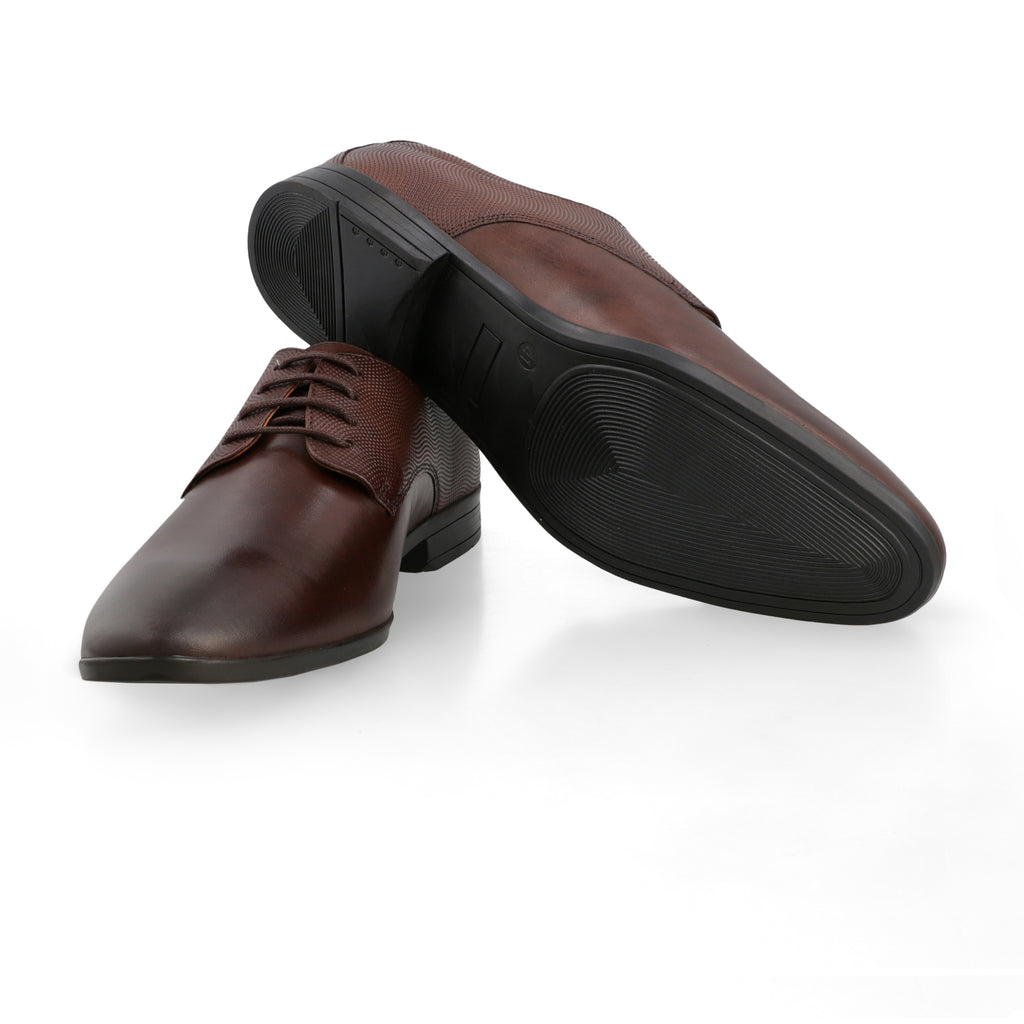 Classic Leather Derbys-Brown