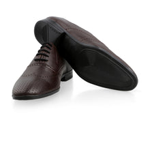 Load image into Gallery viewer, Brogue Dotted Oxfords-Brown