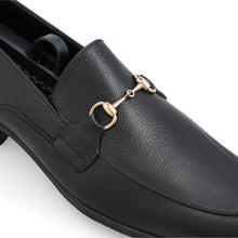 Load image into Gallery viewer, Sleek Golden Buckled Loafers