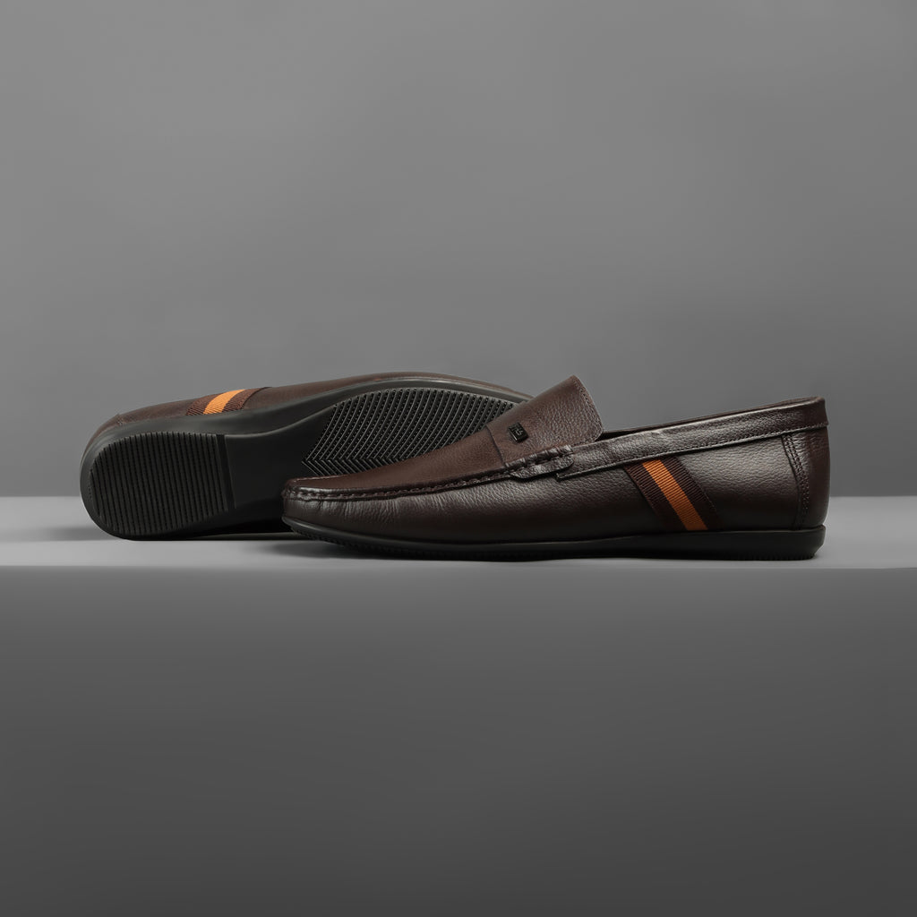 Classic Band-Strapped Moccasins-Brown