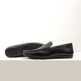 Penny Strapped Moccasins-Black