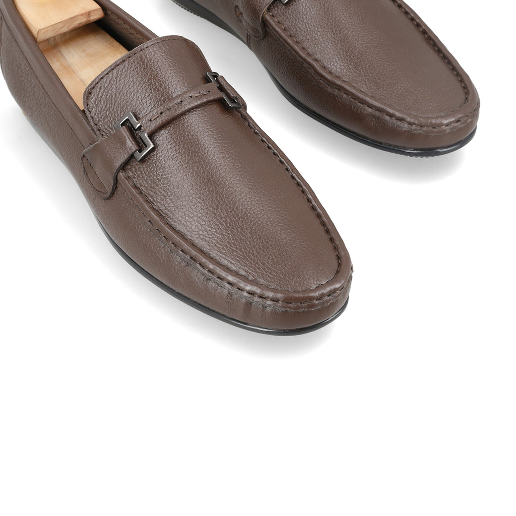 Classic Buckled Moccasin - Brown