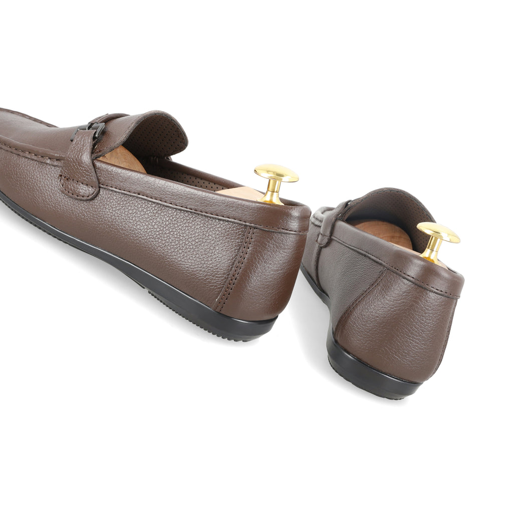 Classic Buckled Moccasin - Brown