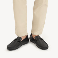 Load image into Gallery viewer, Black Buckled Moccasins-Black