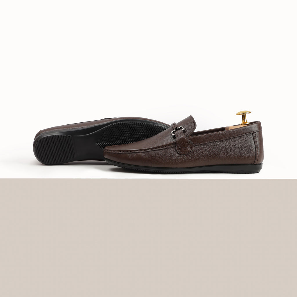 Classic Buckled Moccasin - Brown