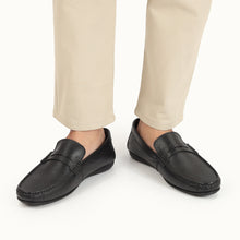 Load image into Gallery viewer, Penny Strapped Moccasins-Black