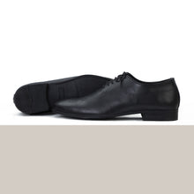 Load image into Gallery viewer, Lace-up Brogue Oxfords - Black