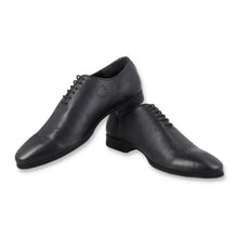 Load image into Gallery viewer, Lace-up Brogue Oxfords - Black