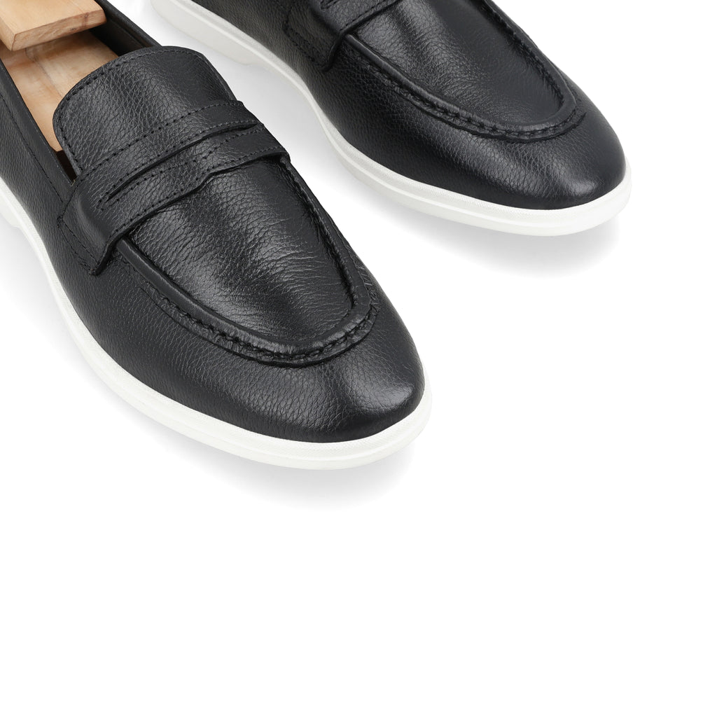 Modern Penny Loafers - Black