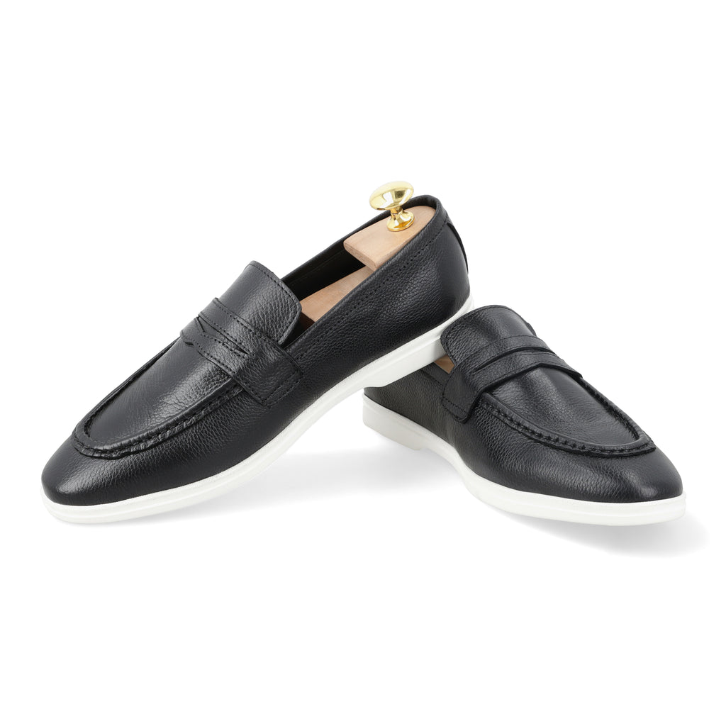 Modern Penny Loafers - Black