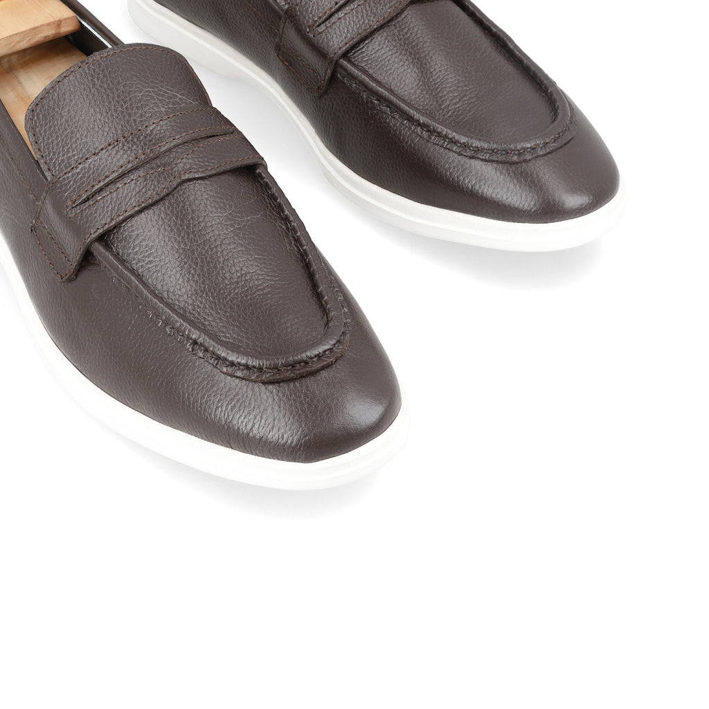 Modern Penny Loafers - Brown