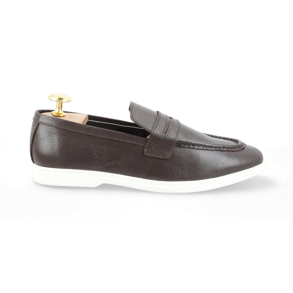 Modern Penny Loafers - Brown