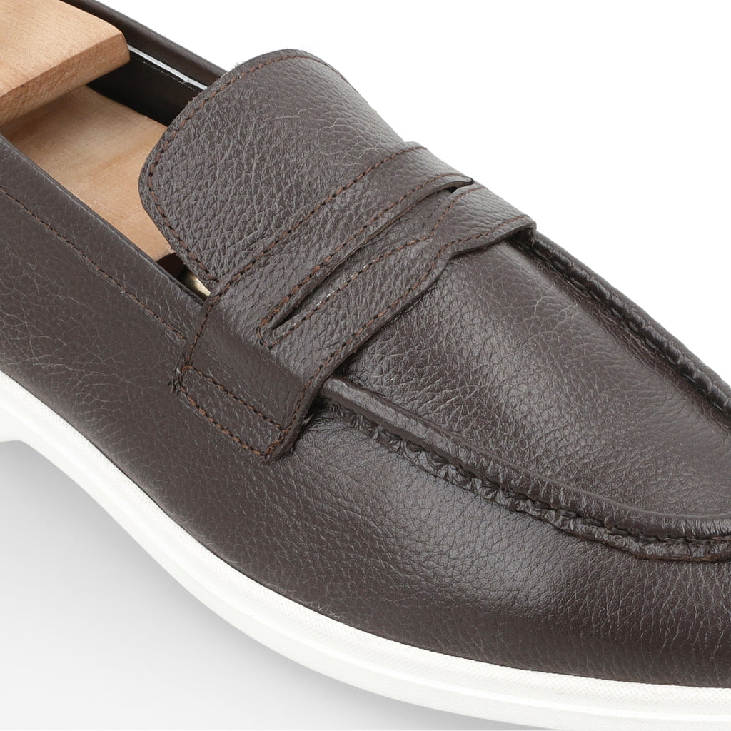 Modern Penny Loafers - Brown