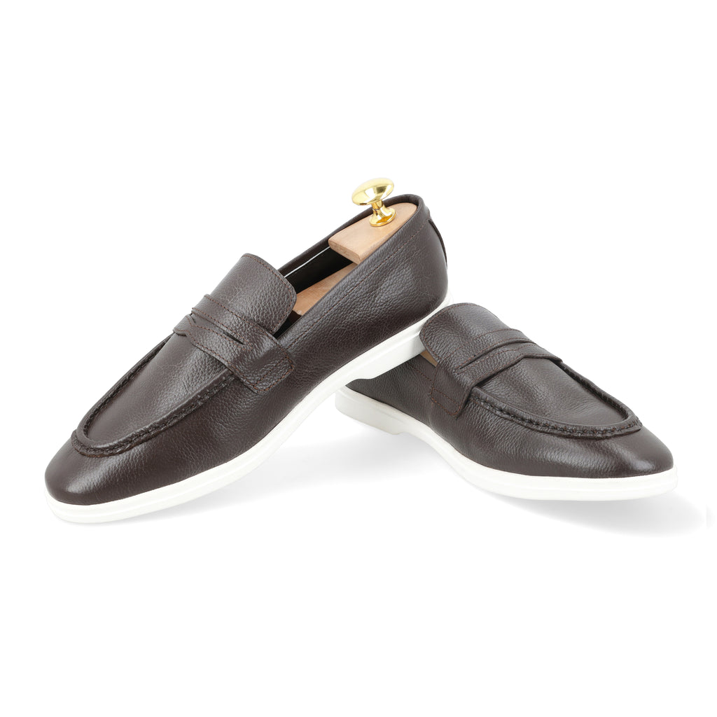 Modern Penny Loafers - Brown