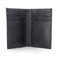 Load image into Gallery viewer, Sleek-Fold Leather Wallet - Black