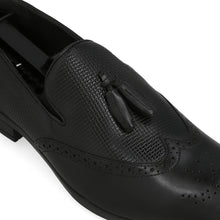 Load image into Gallery viewer, Unique Tassel Brogue Loafers-Black