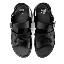 Load image into Gallery viewer, Strapped Sandals-Black