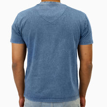 Load image into Gallery viewer, Acid Wash Light Blue V-Neck