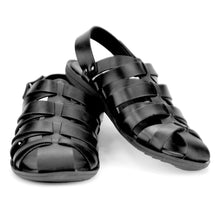 Load image into Gallery viewer, Dot Embossed Sandals-Black