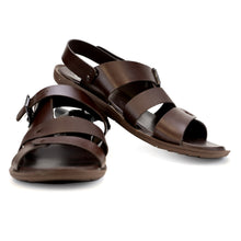 Load image into Gallery viewer, Strapped Sandals-Brown