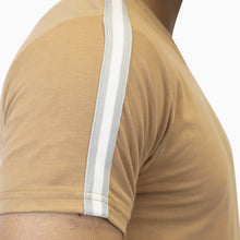 Load image into Gallery viewer, Striped Sleeves Brown V-Neck