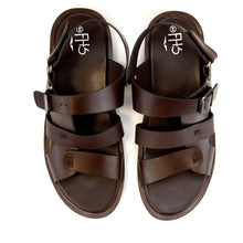 Load image into Gallery viewer, Strapped Sandals-Brown