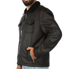 Load image into Gallery viewer, Black Faux Leather Jacket - FHS Official