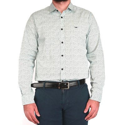 Black Spotted Print Casual Shirt - FHS Official