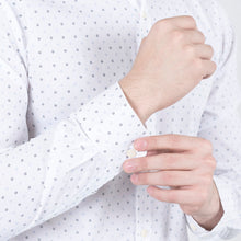 Load image into Gallery viewer, Blue Hollowed White Formal Shirt - FHS Official