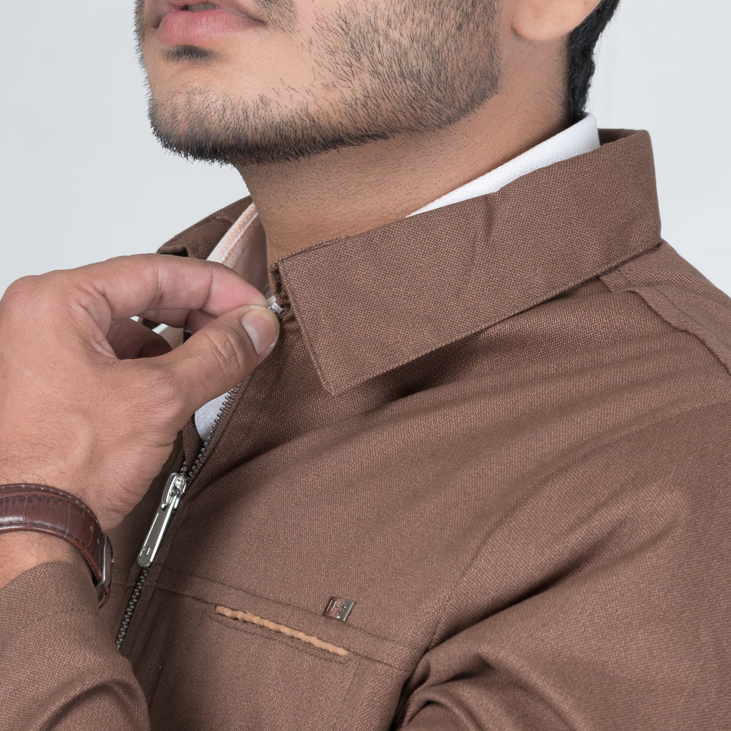 Brown Blouson Jacket - FHS Official