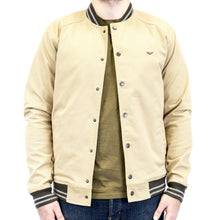 Load image into Gallery viewer, Buttoned Beige Varsity Jacket - FHS Official