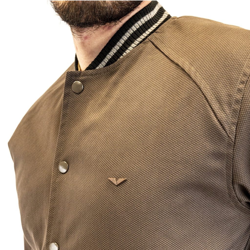 Buttoned Brown Varsity Jacket - FHS Official