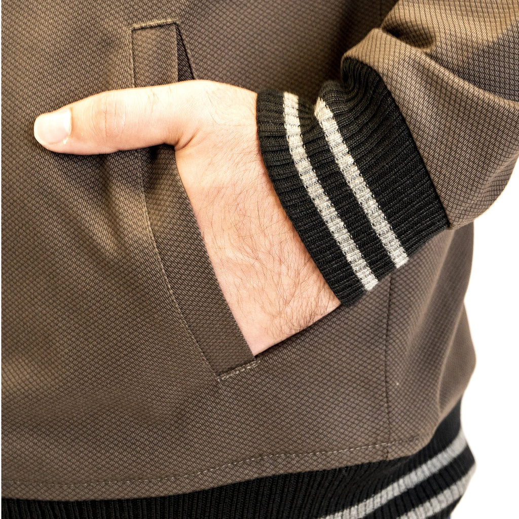 Buttoned Brown Varsity Jacket - FHS Official