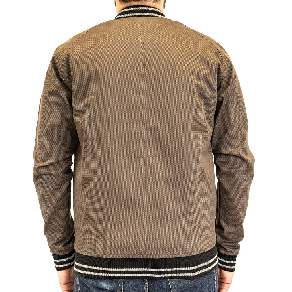 Buttoned Brown Varsity Jacket - FHS Official