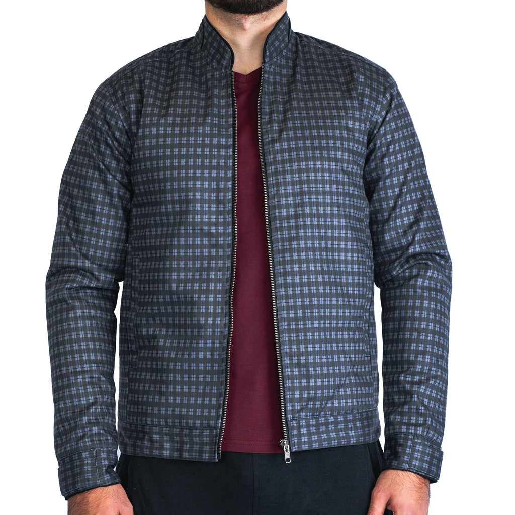 Checkered Cotton Jacket (Grey/Black) - FHS Official