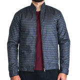 Checkered Cotton Jacket (Grey/Black)