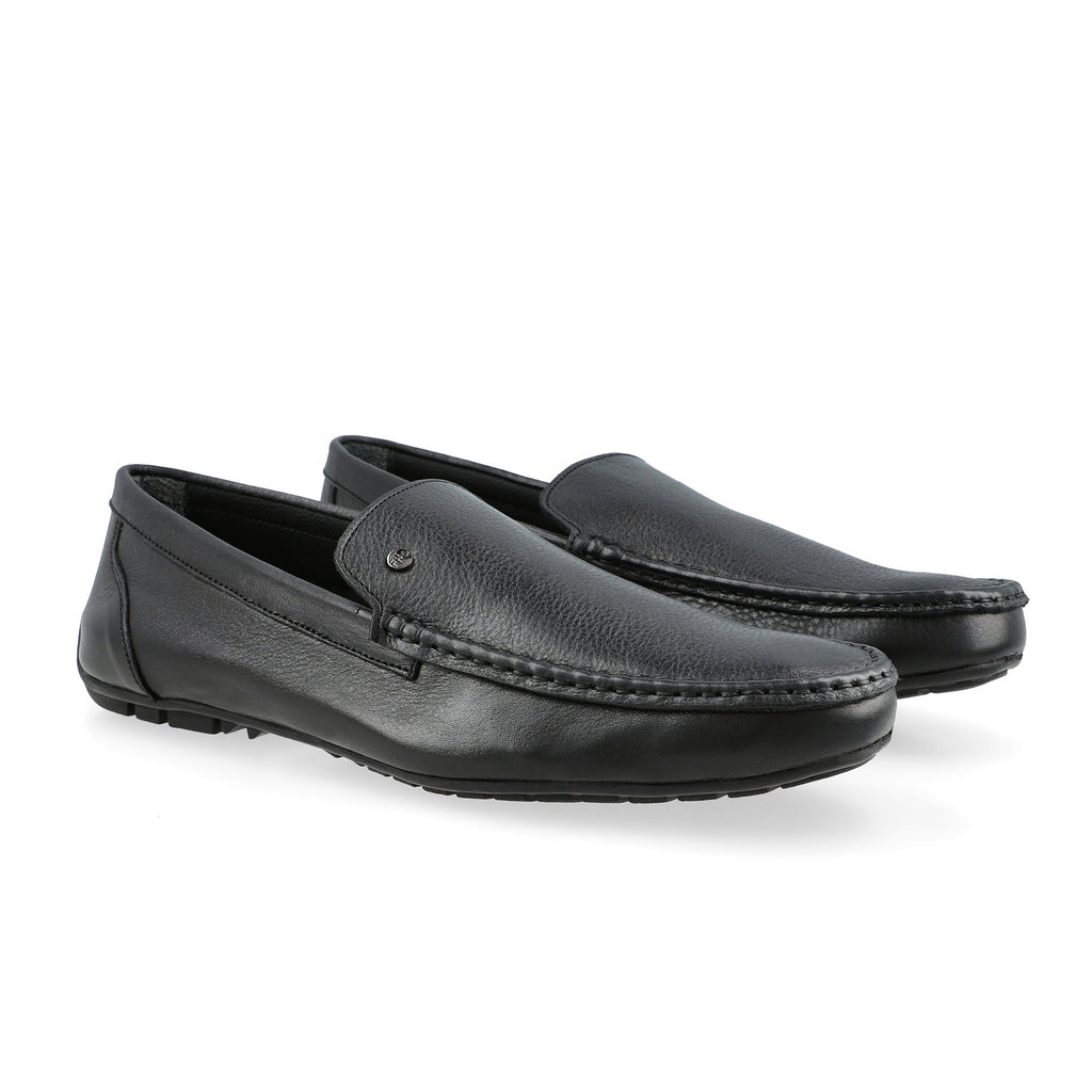 Classic Black Plain Moccasins - FHS Official