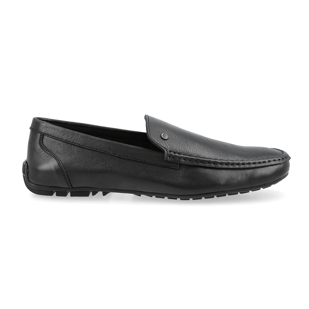 Classic Black Plain Moccasins - FHS Official