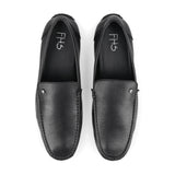 Classic Black Plain Moccasins