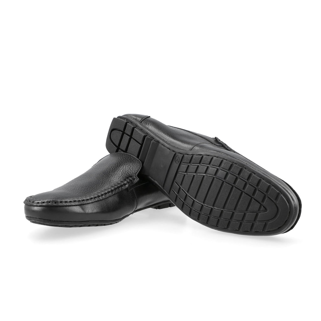 Classic Black Plain Moccasins - FHS Official