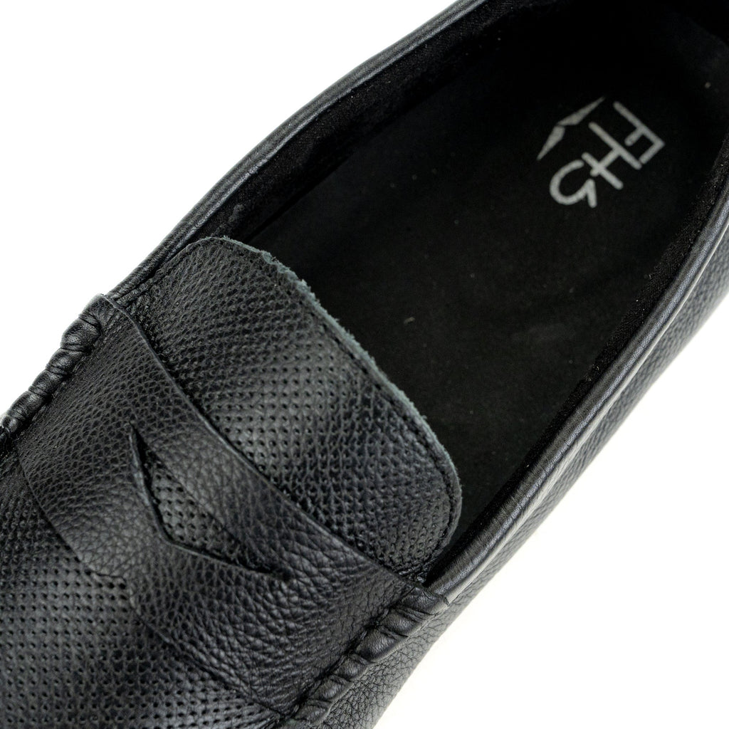 Dotted Penny Moccasin- Black - FHS Official